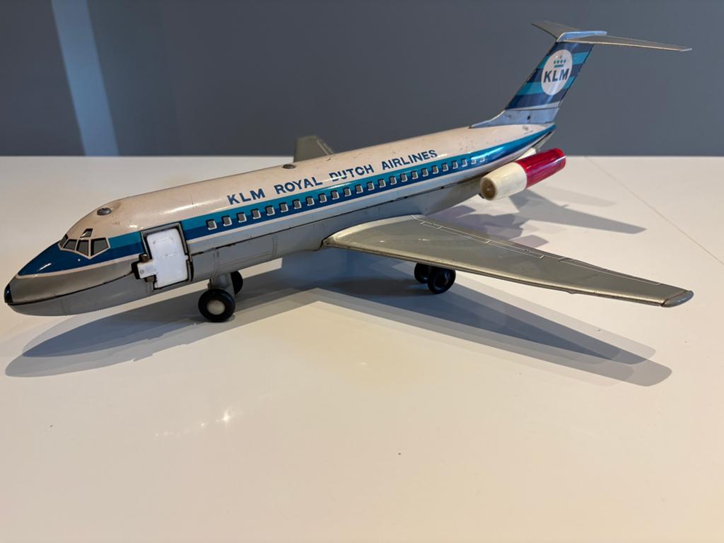 KLM blikken vliegtuig, Antiek en Kunst, Antiek | Speelgoed, Ophalen of Verzenden