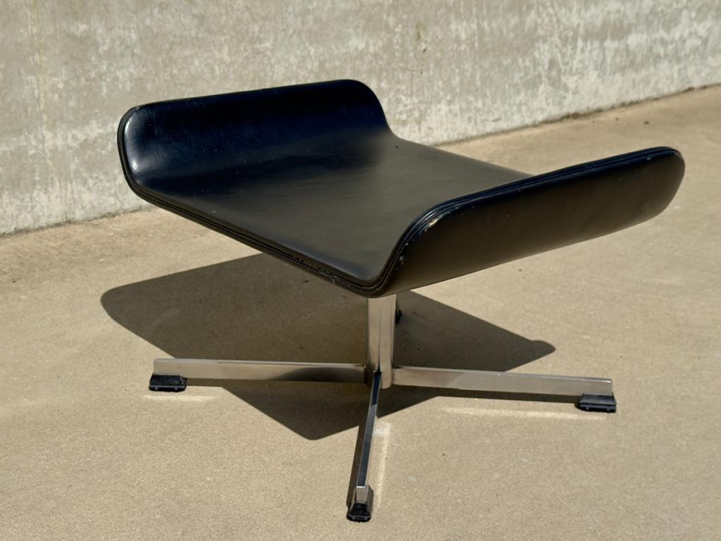 Vintage leren hocker | modernistisch design voetenbankje, Minder dan 50 cm, Gebruikt, |, Vitra Eames Knoll Gispen Artifort Stellar Works Cassina Ligne