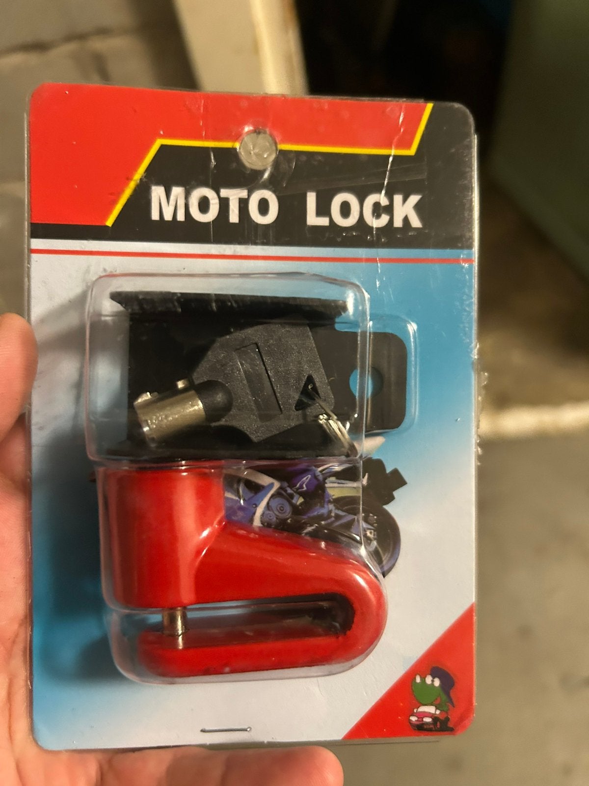 Moto Lock rood schijfremslot in de verpakking, 2 sleutels, Ophalen of Verzenden, Nieuw