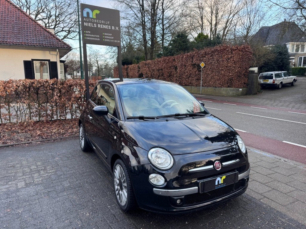 Fiat 500 1.2/Airco/4X nwe all season/PDC/APK/Gr beurt/Garant, Auto's, Fiat, Gebruikt, 4 cilinders, Zwart, Origineel Nederlands
