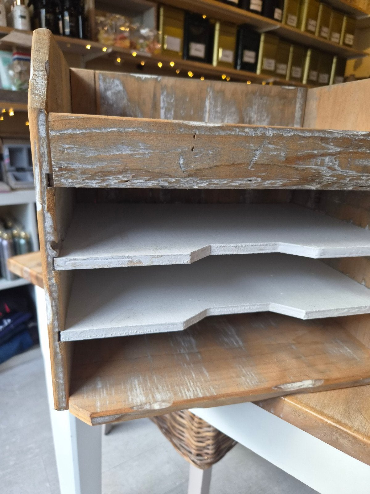 Hout Bureau Organizer - Nieuw