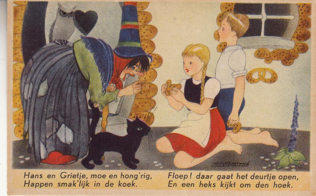 Willy Schermelé - Hans en Grietje, de heks verschijnt =0012=, Ophalen of Verzenden, 1940 tot 1960, Ongelopen