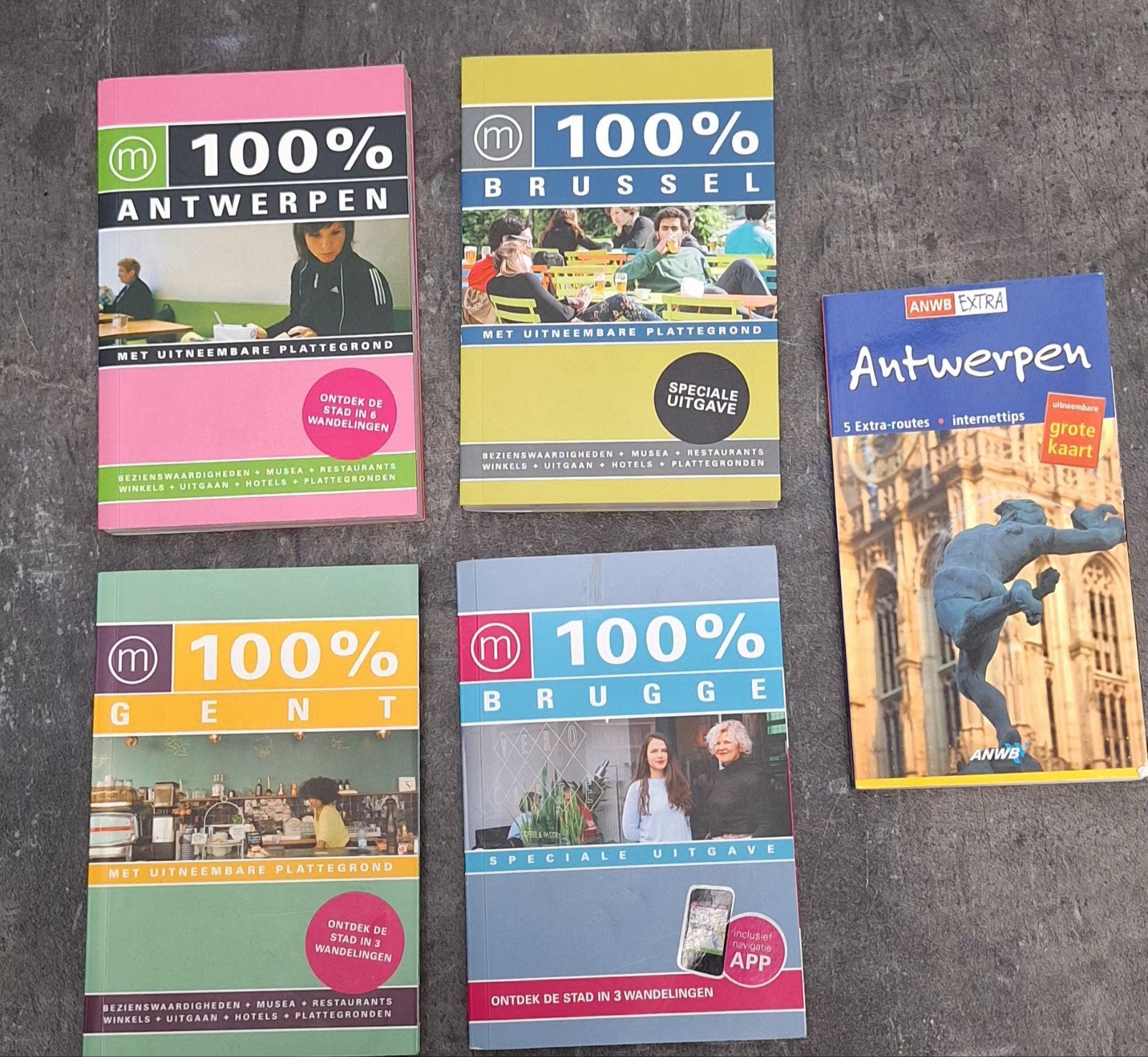 Reisgidsen België: Antwerpen, Brussel, Gent, Brugge, Ophalen of Verzenden, Gelezen, Reisgids of -boek, Overige merken