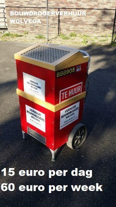 Goedkoop een BOUWDROGER huren ?  BOUWDROGERVERHUUR WOLV, Ophalen, Zo goed als nieuw, Afzuiger