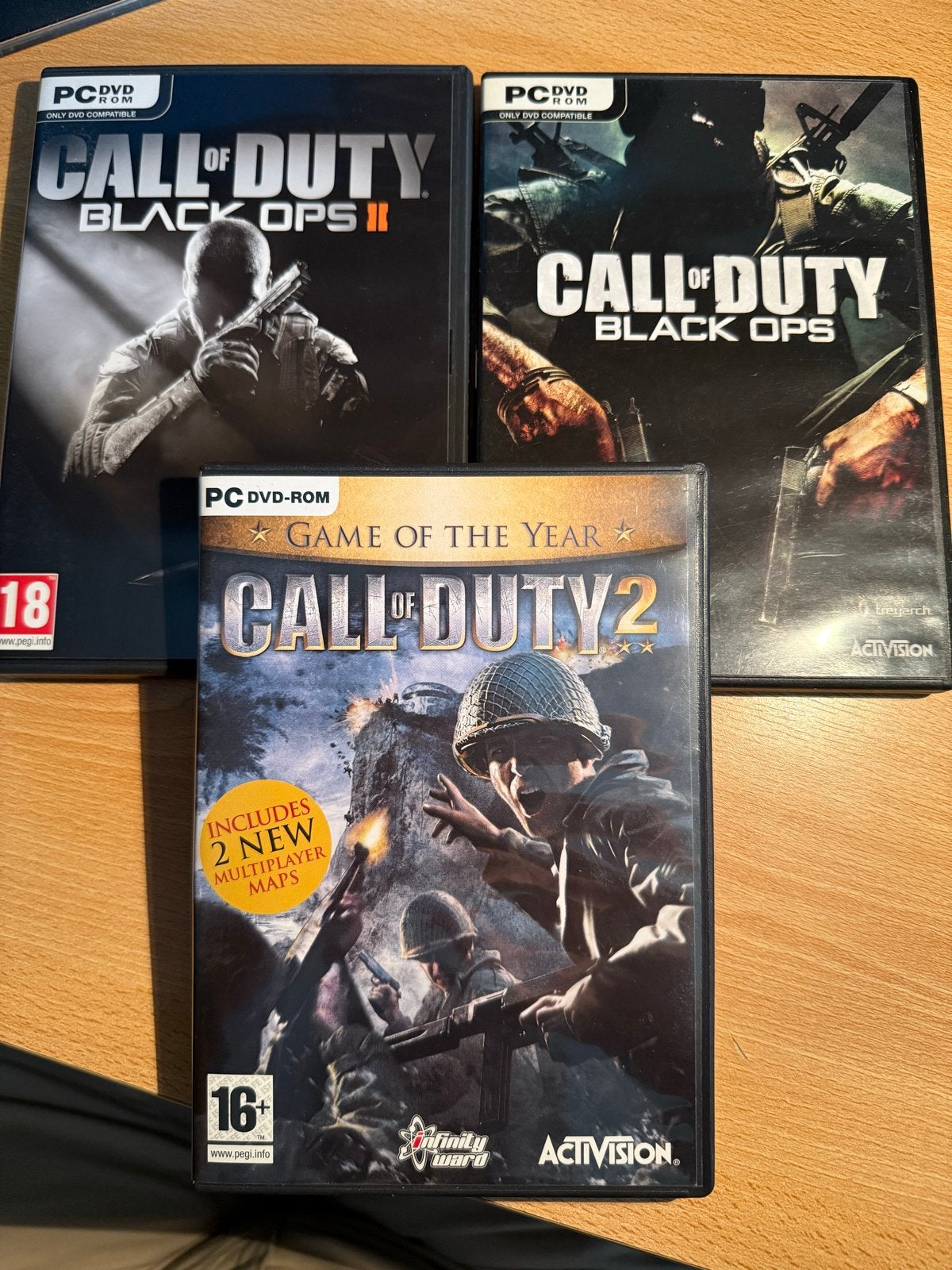 Call of Duty PC games: Black Ops, Black Ops II, CoD 2, Online, Gebruikt, Vanaf 18 jaar, Shooter