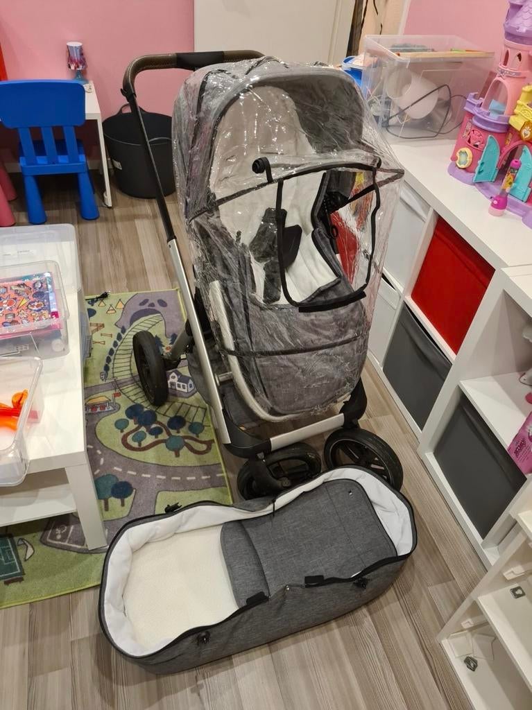 Zgan Dubatti One kinderwagen met reiswieg, Ophalen of Verzenden, Zo goed als nieuw, Verstelbare duwstang, Kinderwagen