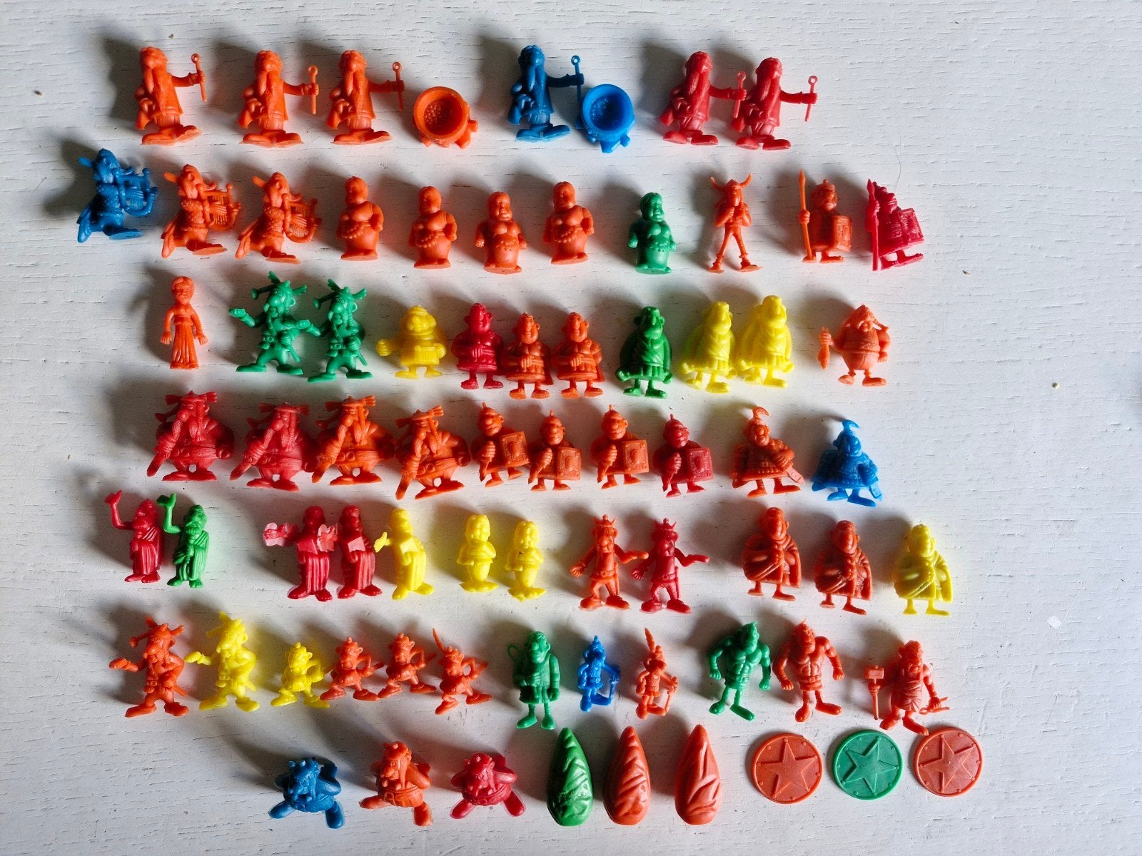 Vintage 73 Dargaud Asterix / Obelix figuurtjes kauwgomfigur, Ophalen, Gebruikt