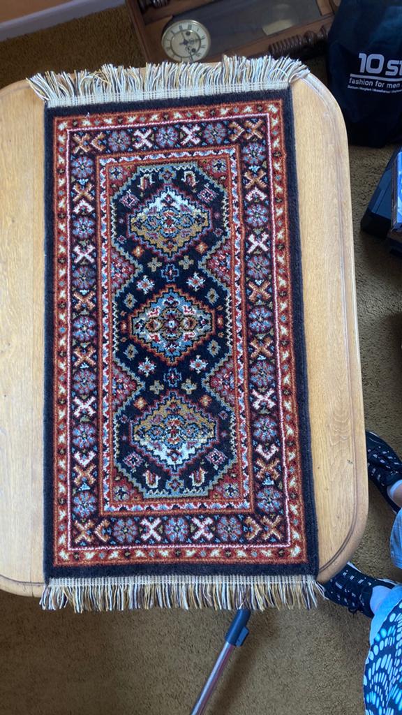 Vintage Perzisch tapijtje, 50x100cm, Huis en Inrichting, Stoffering | Tapijten en Kleden, Minder dan 50 cm, Gebruikt, 50 tot 100 cm