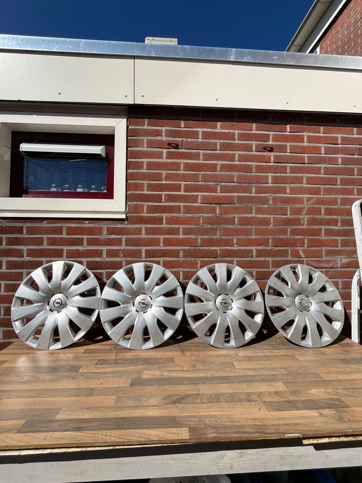 Leuke set Opel wieldoppen “17inch”, Auto diversen, Ophalen, Zo goed als nieuw