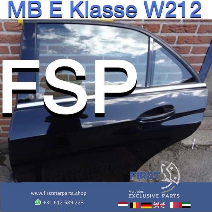 W212 complete deur Mercedes E Klasse compleet portier zwart, Gebruikt, -, Deur, Ophalen of Verzenden