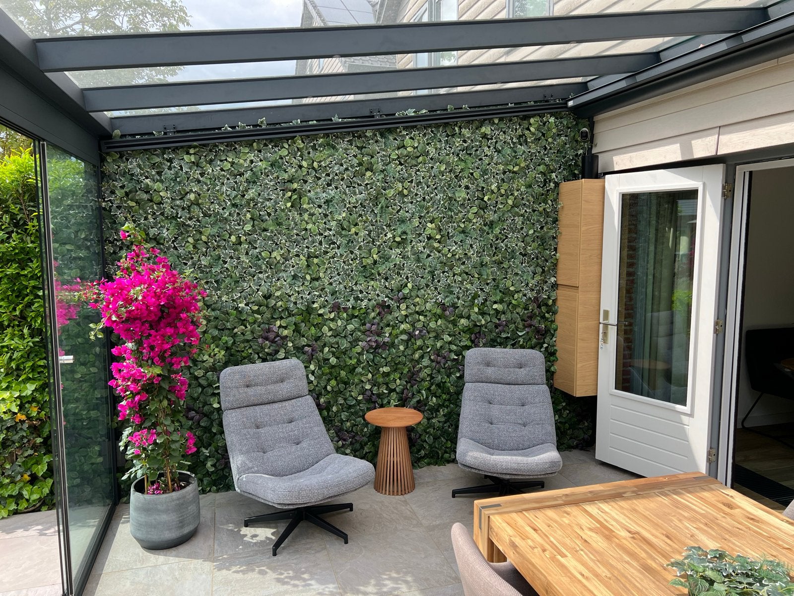 Kunsthaag 340x240cm +/- Realistische Groene Wand, Tuin en Terras, Planten | Tuinplanten, Ophalen, Volle zon, Vaste plant, Bloeit niet