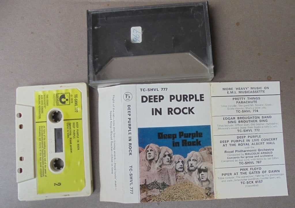 Cassettebandje DEEP PURPLE in rock uit 1971, Cd's en Dvd's, Gebruikt, 1 bandje, Ophalen of Verzenden, Voorbespeeld