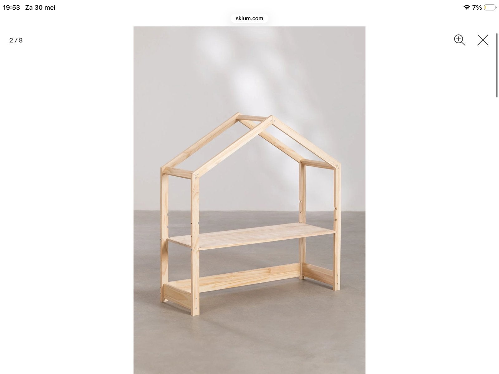 Houten Kinder Bureau, Kinderen en Baby's, Kinderkamer | Tafels en Stoelen, Ophalen of Verzenden, Zo goed als nieuw, Tafel(s)