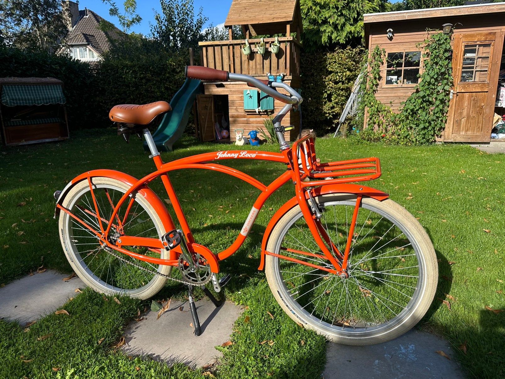 Johnny Loco Beachcruiser - Dockers uitvoering., Terugtraprem, Gebruikt, 53 tot 57 cm, Ophalen