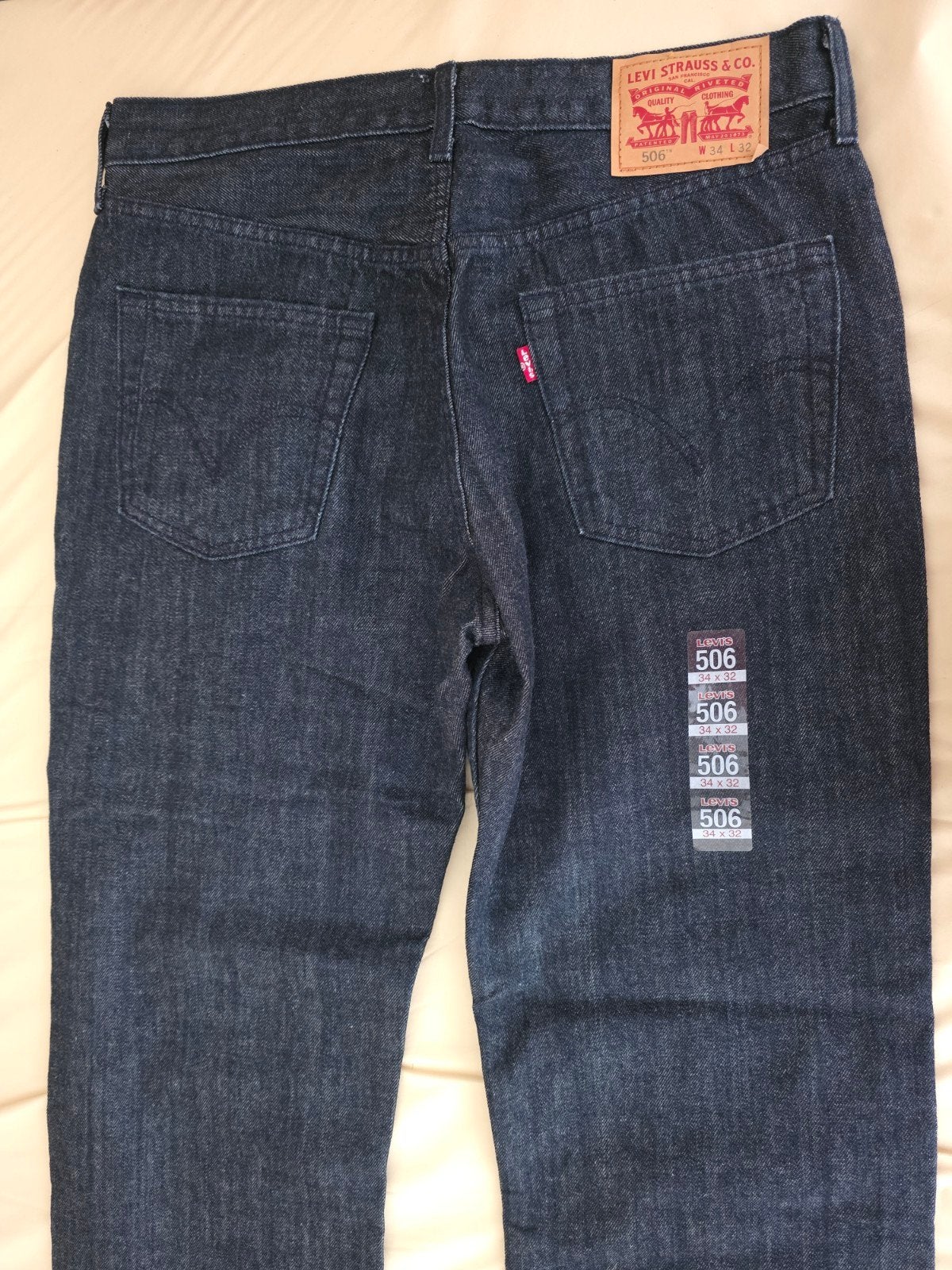 Nieuwe Levi's 506 Regular Fit Jeans W34 L32 - Donkergrijs, Levi's, Nieuw, Ophalen of Verzenden, W33 - W34 (confectie 48/50)