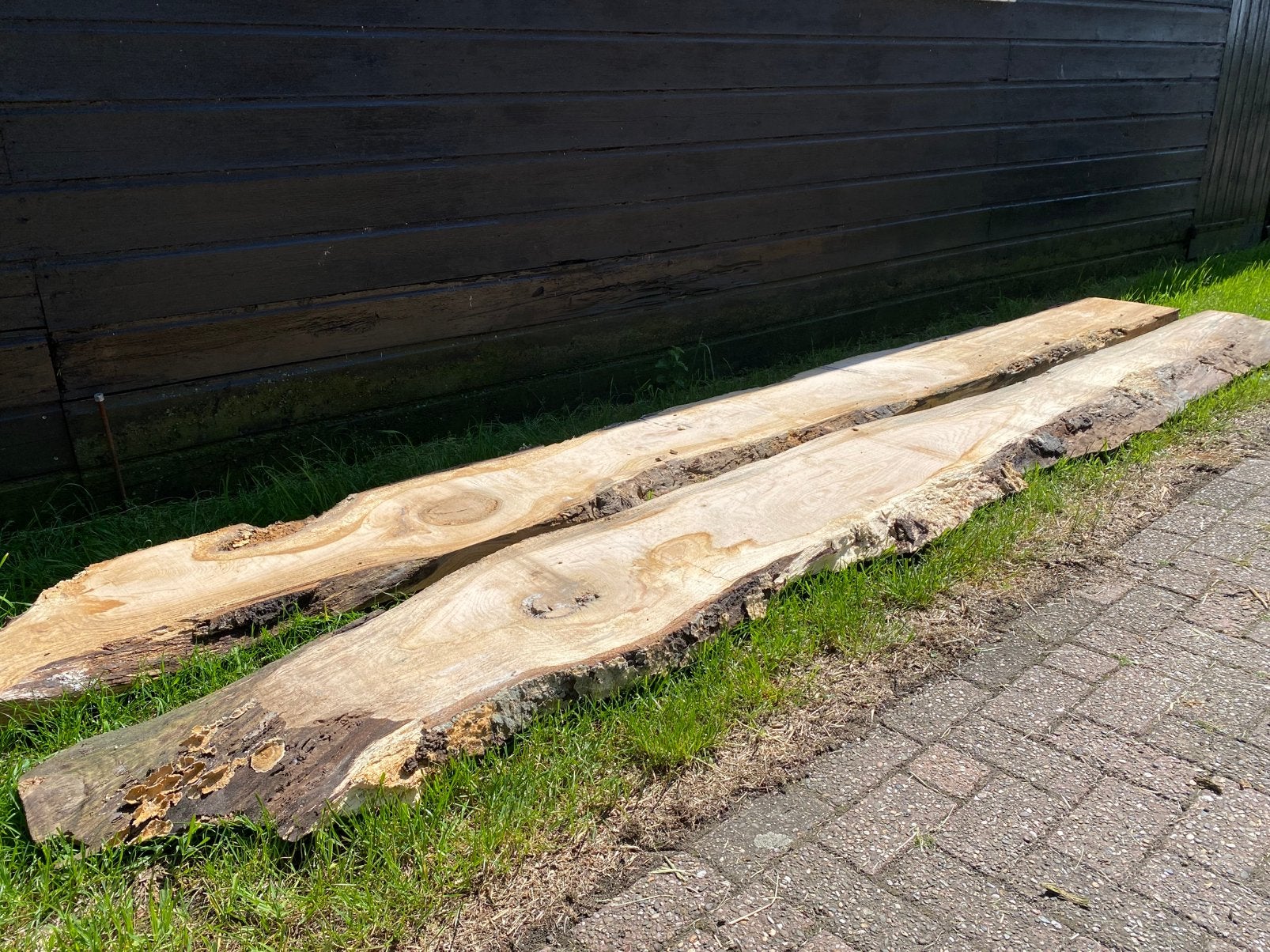 Eiken planken, Doe-het-zelf en Verbouw, Hout en Planken, Ophalen, Eiken, Zo goed als nieuw, Plank