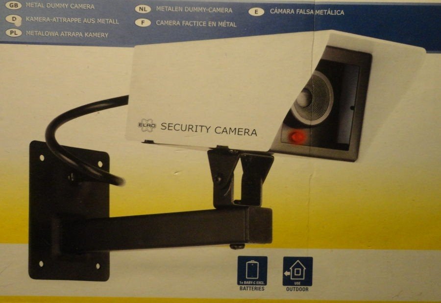 Elro CS11D Metalen outdoor security dummy camera (Nieuw), Audio, Tv en Foto, Videobewaking, Ophalen of Verzenden, Nieuw, Buitencamera