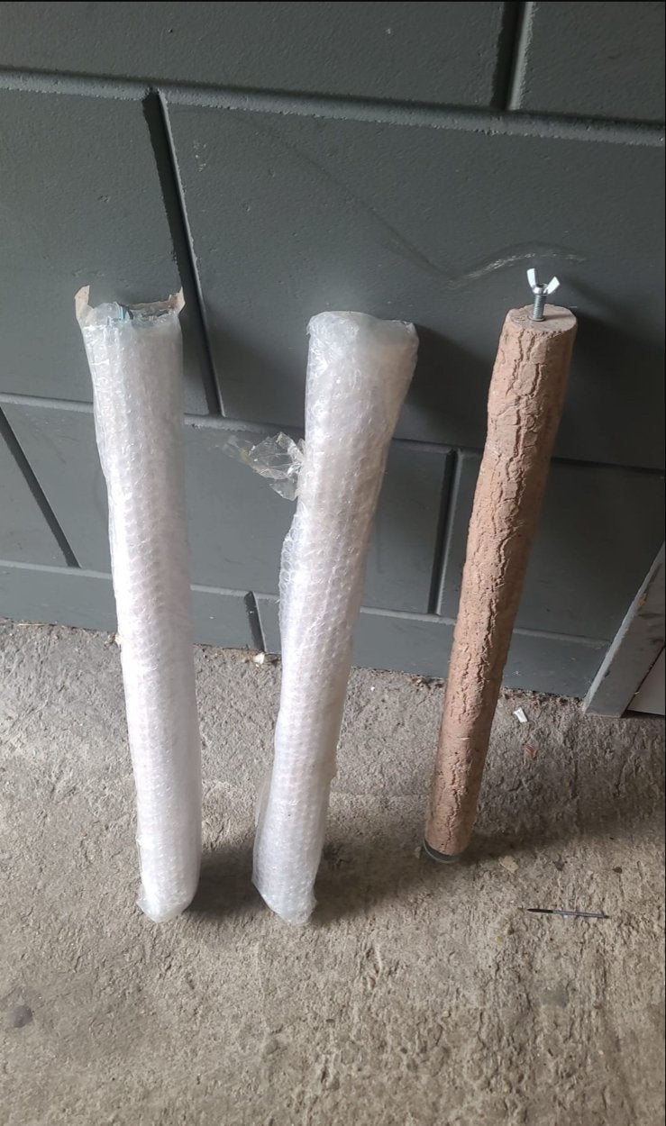 Zitstokken voor papegaaien, Ophalen, Nieuw
