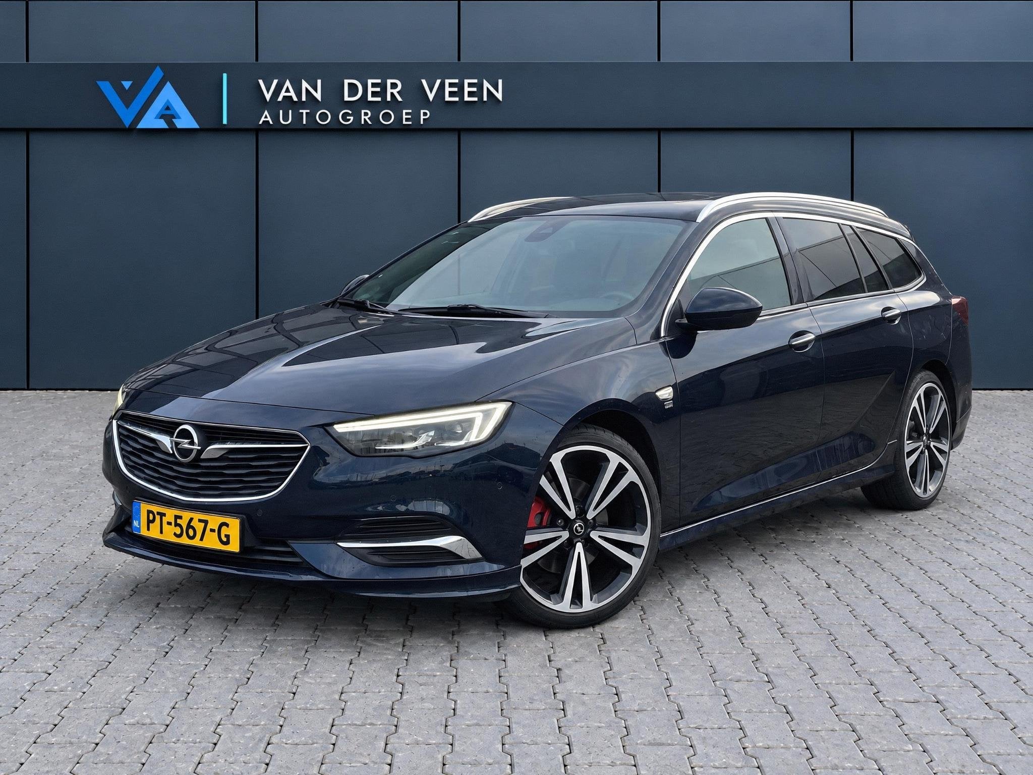 Opel Insignia Sports Tourer 1.5 Turbo Business Executive OPC, Auto's, Voorwielaandrijving, Gebruikt, 4 cilinders, Blauw