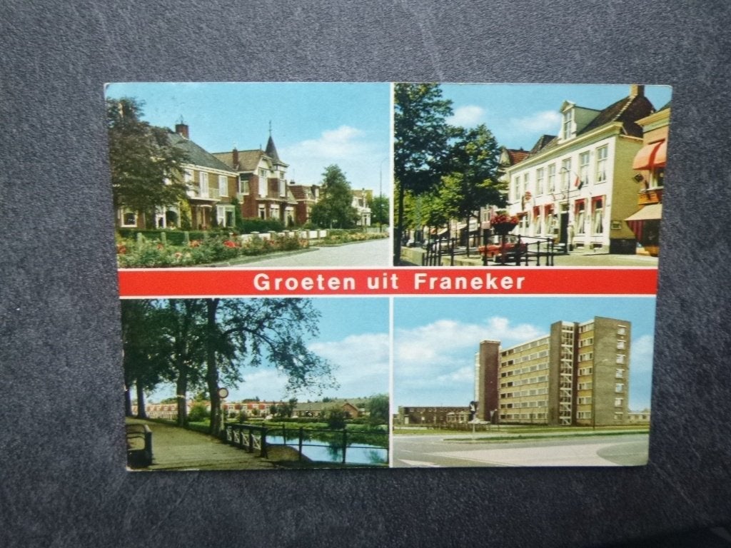 Franeker, groeten uit 1971, Verzenden, 1960 tot 1980, Gelopen, Friesland