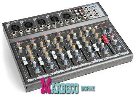 Mengpaneel, 7-kanaals muziek mixer, USB, MP3, Fantoomvoeding, Vonyx, Nieuw, Info@marbeco.nl, Overige instrumenten
