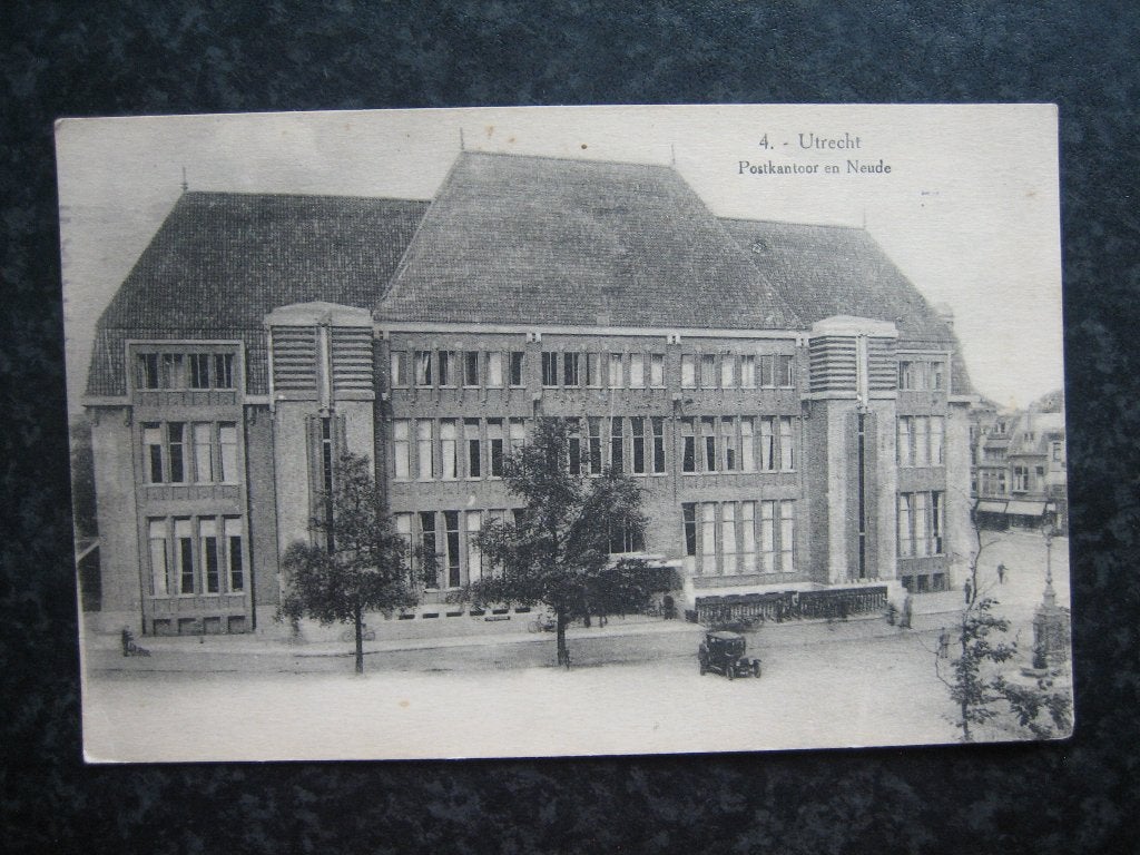 UTRECHT Neude D  postkantoor 1927, Ophalen of Verzenden, 1920 tot 1940, Utrecht