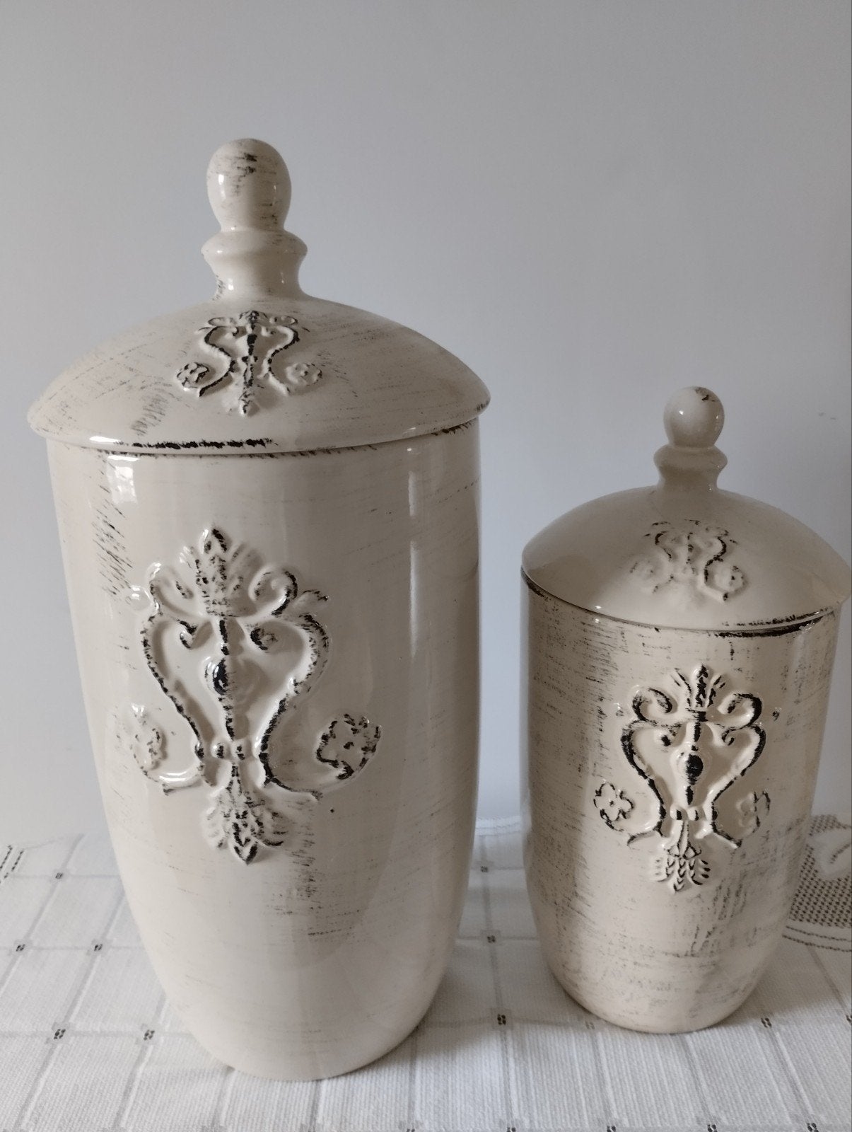 Set Landelijk Brocante potten, Ophalen of Verzenden