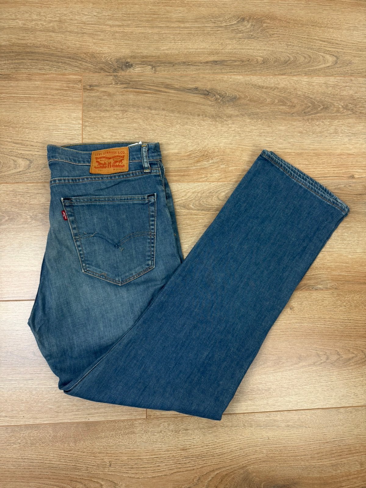 Levi’s Jeans 751 Blauw W36 L34, Verzenden, Zo goed als nieuw, Blauw, W36 - W38 (confectie 52/54)
