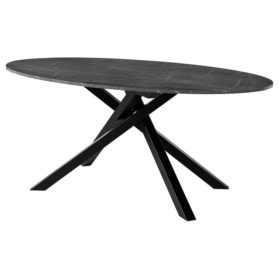 Gezocht: frame voor Mariedamm tafel zwart, Ophalen, Zo goed als nieuw, Ovaal, 50 tot 100 cm