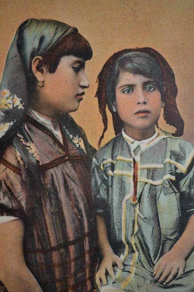 frankrijk 1907 twee  Joodse meisjes, Ophalen of Verzenden, Voor 1920, Gelopen, Sterren en Beroemdheden