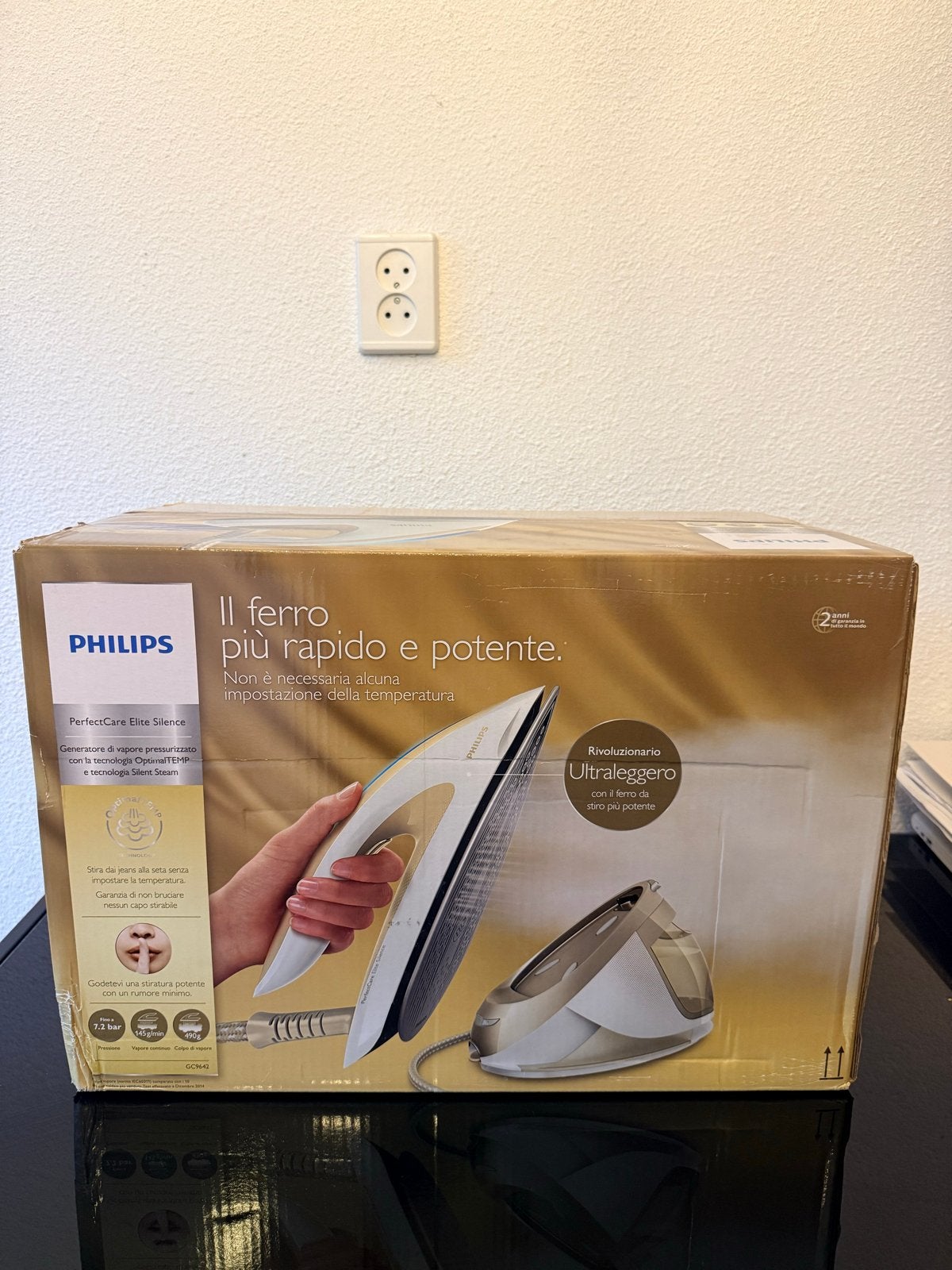 NIEUW &ONGEOPEND Philips PerfectCare Elite Silence GC9642, Ophalen of Verzenden, Nieuw, Strijkijzer met snoer