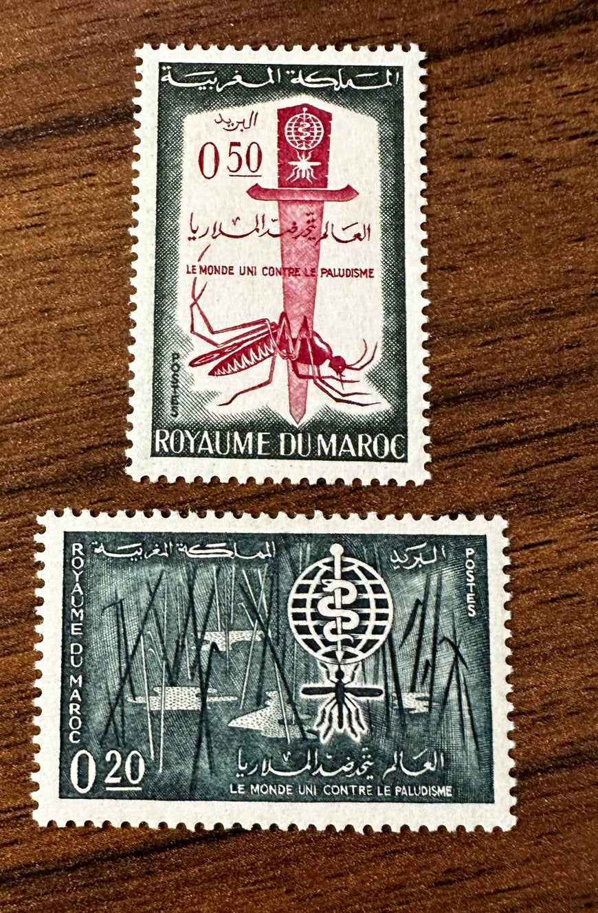 Marokko 1962 Anti Malaria Postfris insecten, Postzegels en Munten, Ophalen of Verzenden, Marokko, Postfris