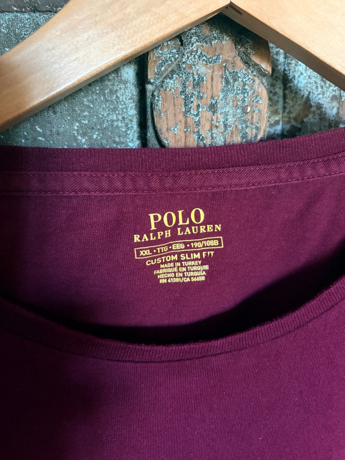 Polo Ralph Lauren T-shirt Custom Slim Fit XXL, Ophalen of Verzenden, Zo goed als nieuw, Overige maten, Paars