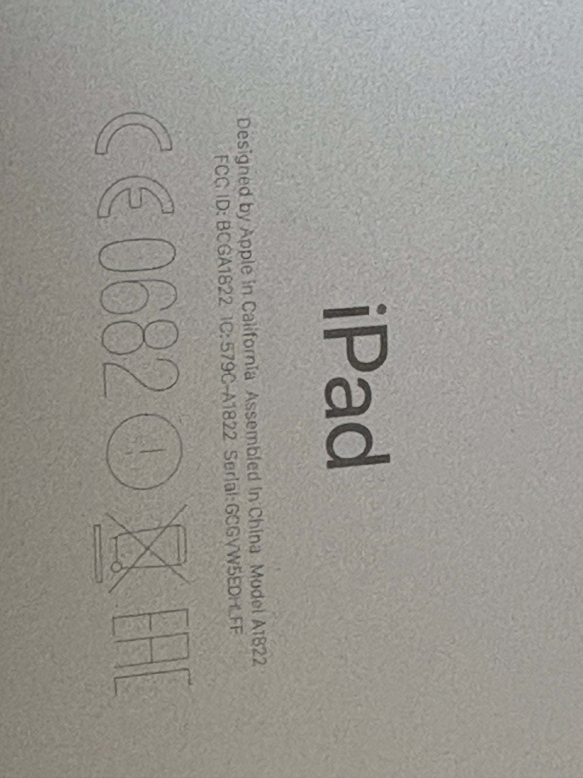 Apple iPad (Model A1822) - Zilver, 128GB, Wi-Fi, Computers en Software, Apple iPads, 10 inch, Gebruikt, Apple iPad, Ophalen of Verzenden