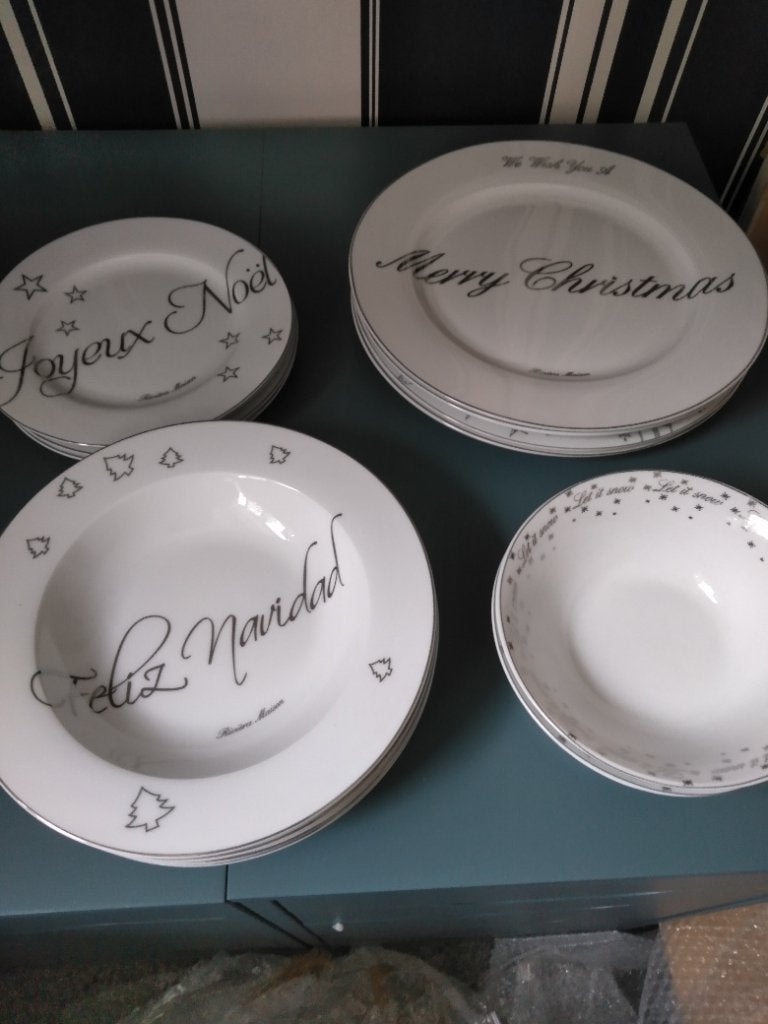 Riviera Maison Kerst servies., Huis en Inrichting, Nieuw, Ophalen of Verzenden, Bord(en), Overige stijlen