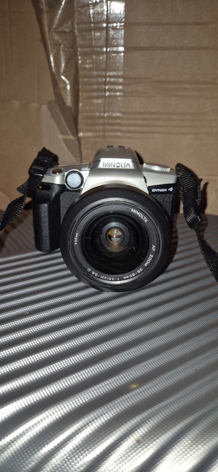 Minolta Dynax 4 Spiegelreflexcamera met lens, Audio, Tv en Foto, Fotocamera's Analoog, Ophalen of Verzenden, Niet werkend, Spiegelreflex