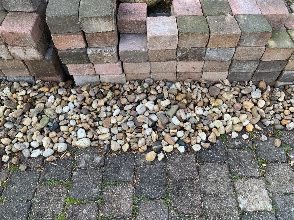 Koppelstones 10x10cm gratis afhalen!, Tuin en Terras, Tegels en Klinkers, Ophalen, Gebruikt, Beton, Klinkers