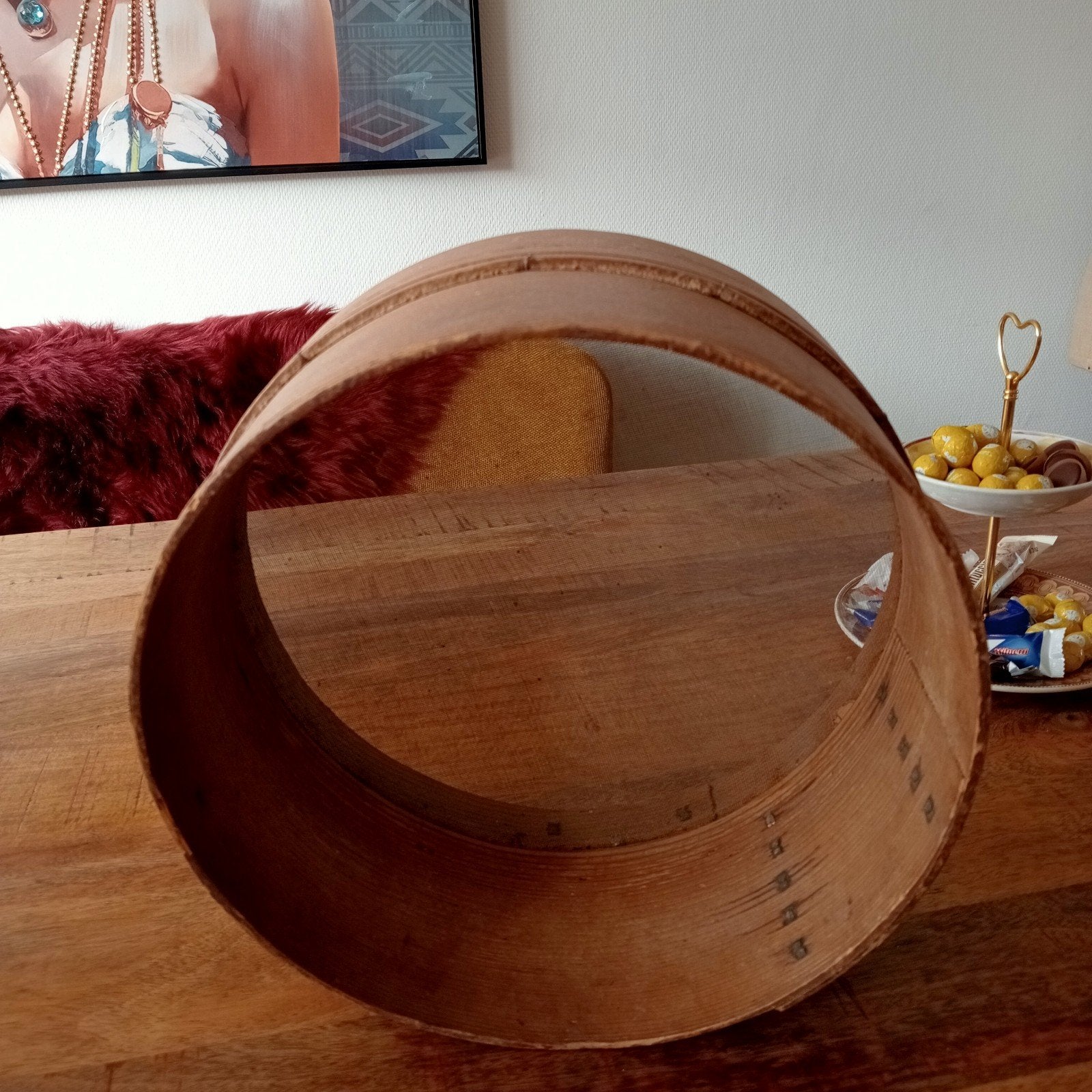 Oude houten zeef, Ophalen of Verzenden
