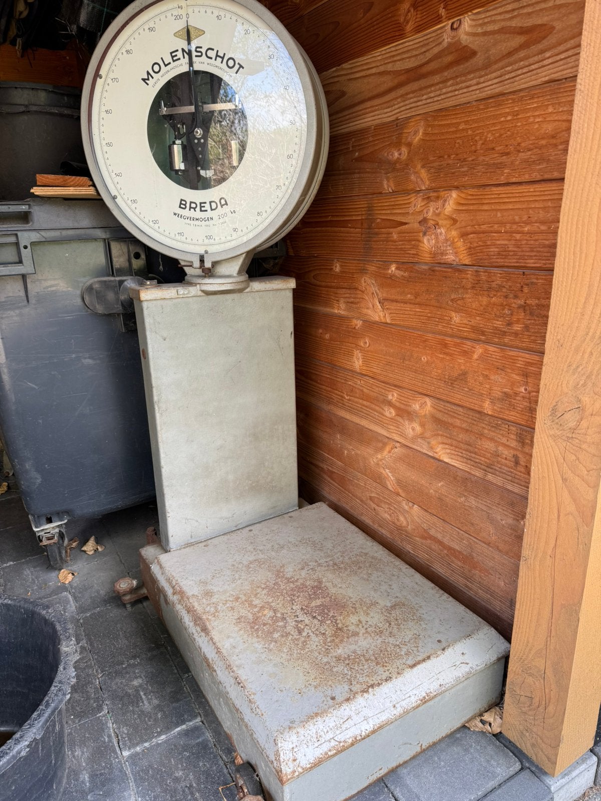 Veiling weegschaal, Ophalen of Verzenden, Zo goed als nieuw, Personenweegschaal, 100 kg of meer