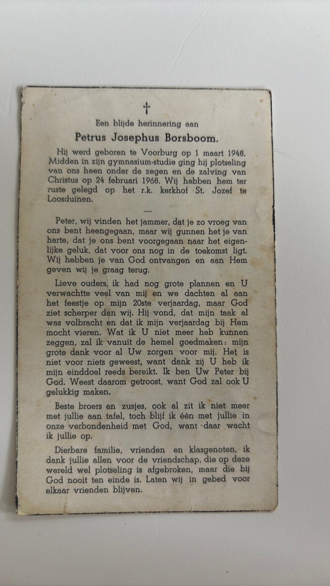 Petrus Josephus Bosboom 1948 Voorburg 1968, Ophalen of Verzenden