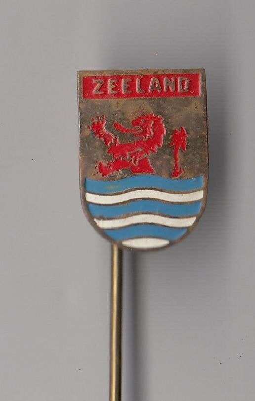 Zeeland Provincie wapen speldje, Gebruikt, Niet vindbaar, Niet vindbaar, Speldje of Pin