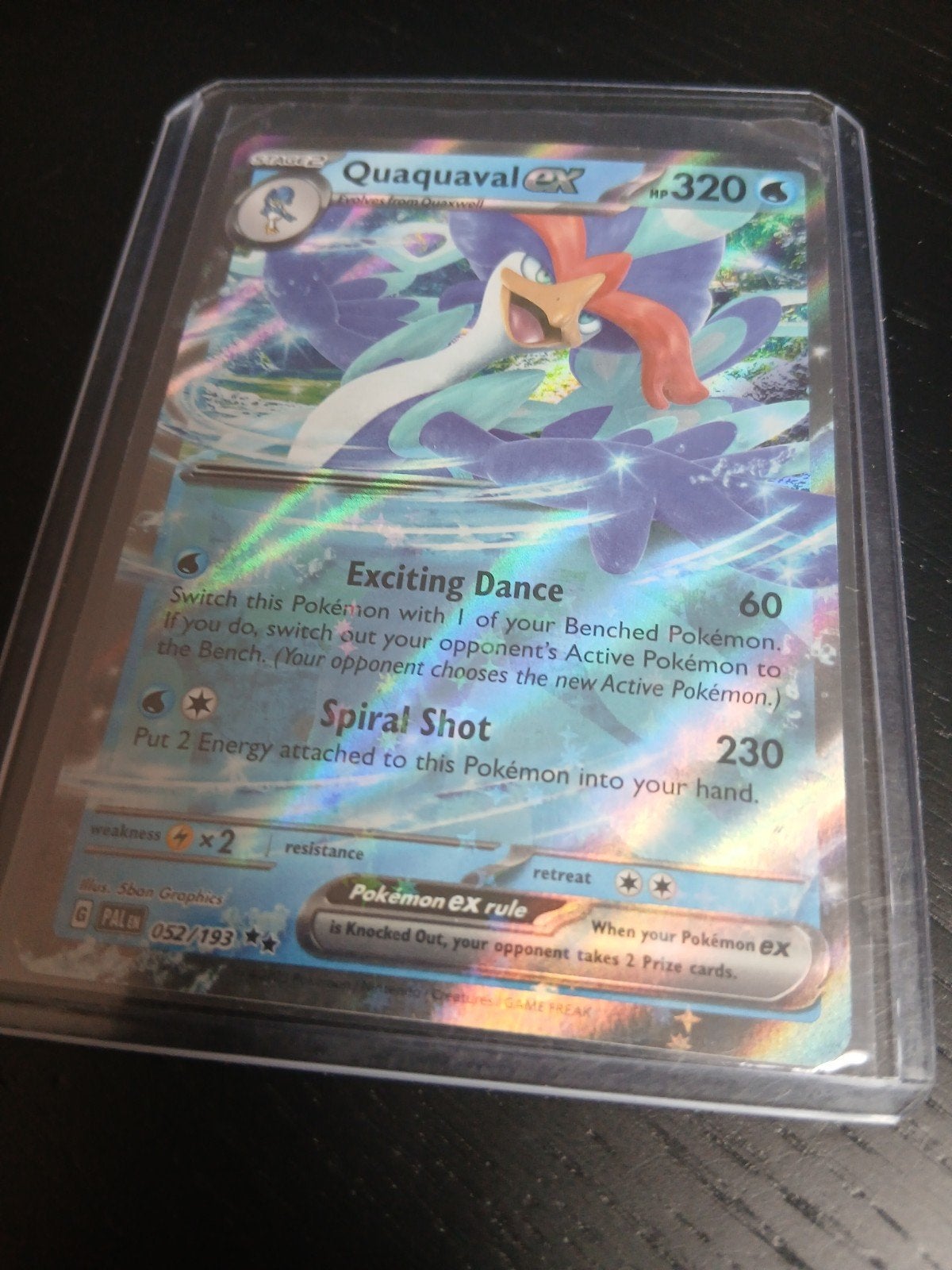 Quaquaval ex Pokémon kaart - Goede staat, Ophalen, Gebruikt, Losse kaart, Foil