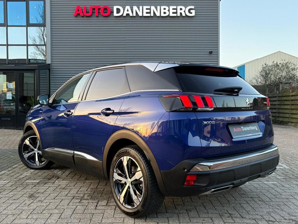Peugeot 3008 1.2 PureTech GT Line LEER,CAMERA,MASSAGE-STOELE, Auto's, Peugeot, 1199 cc, Blauw, Bedrijf, Parkeersensor