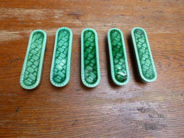 5 keramiek messenleggers, Ophalen of Verzenden