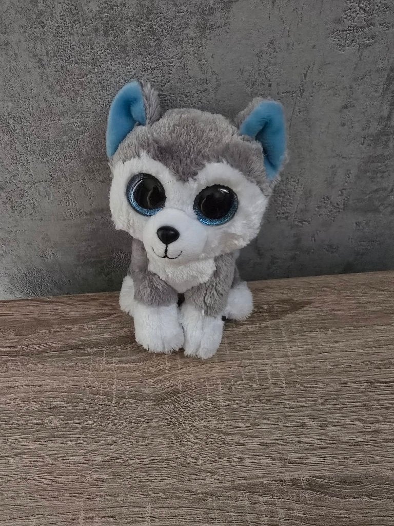 Schattige Ty Beanie Boo Husky Knuffel - Zo goed als nieuw, Grijs, Zo goed als nieuw, Klein (minder dan 20 cm), Ty