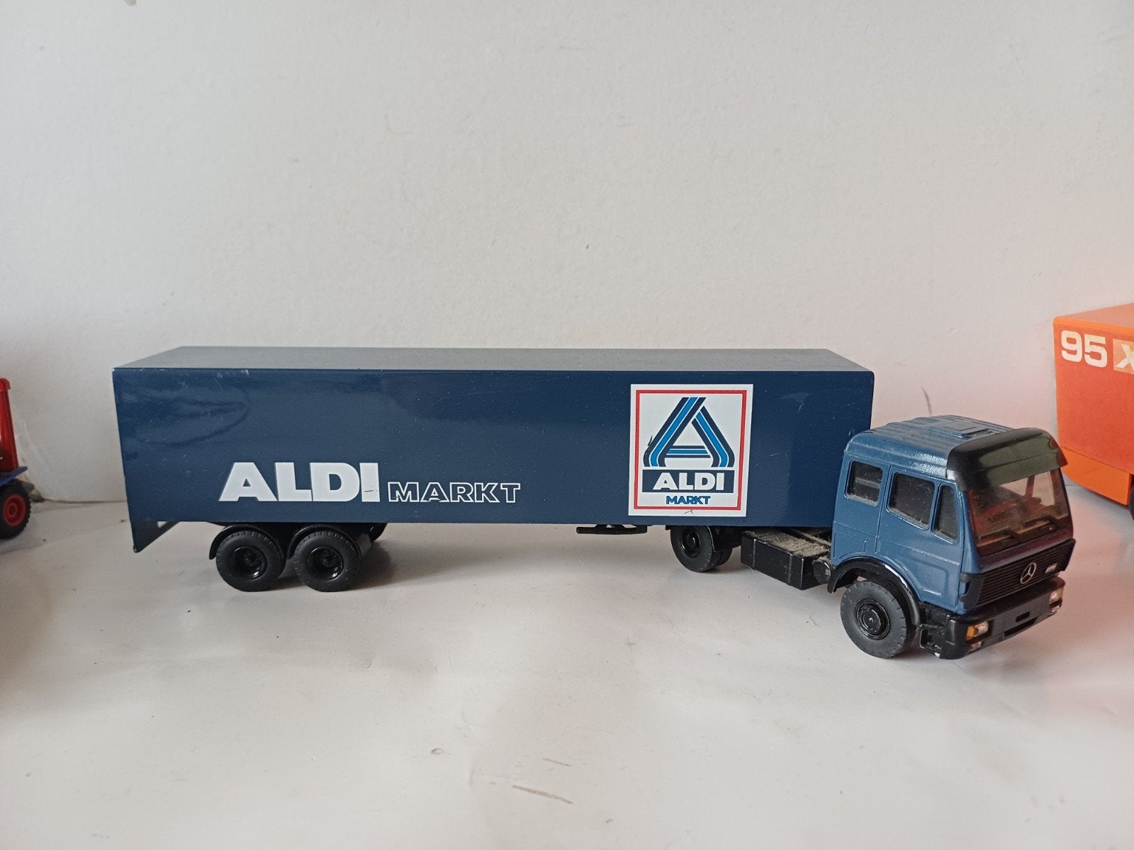 lion car aldi, Ophalen of Verzenden, Bus of Vrachtwagen, Lion Toys