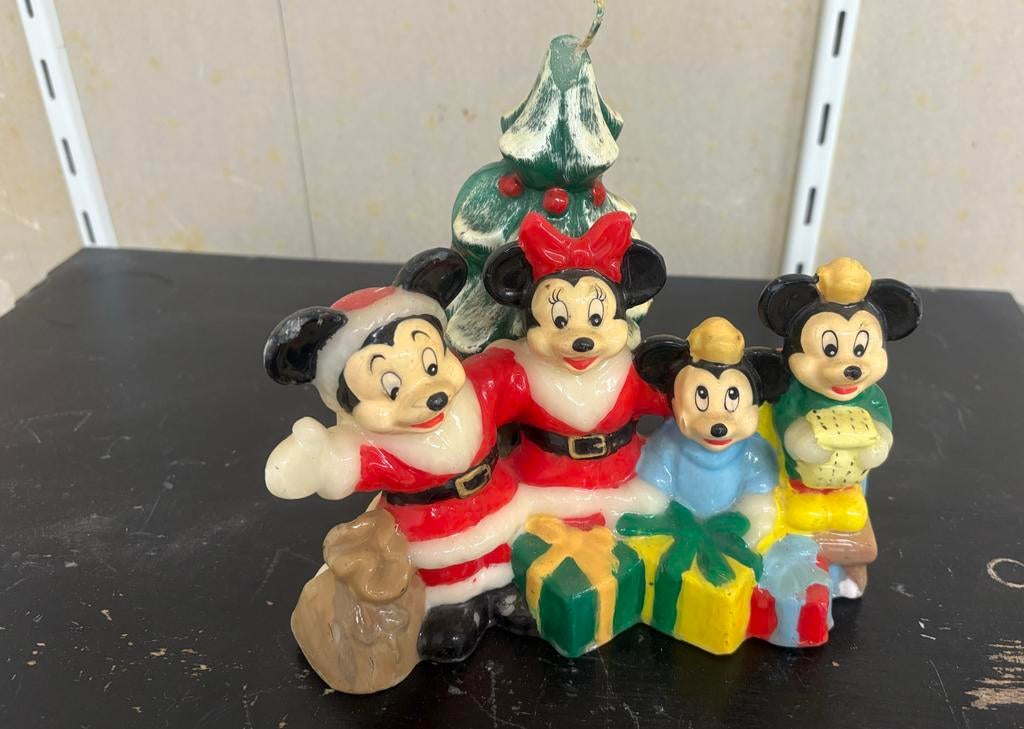 Vintage Kaars Mickey Mouse divers, Diversen, Kerst, Ophalen of Verzenden