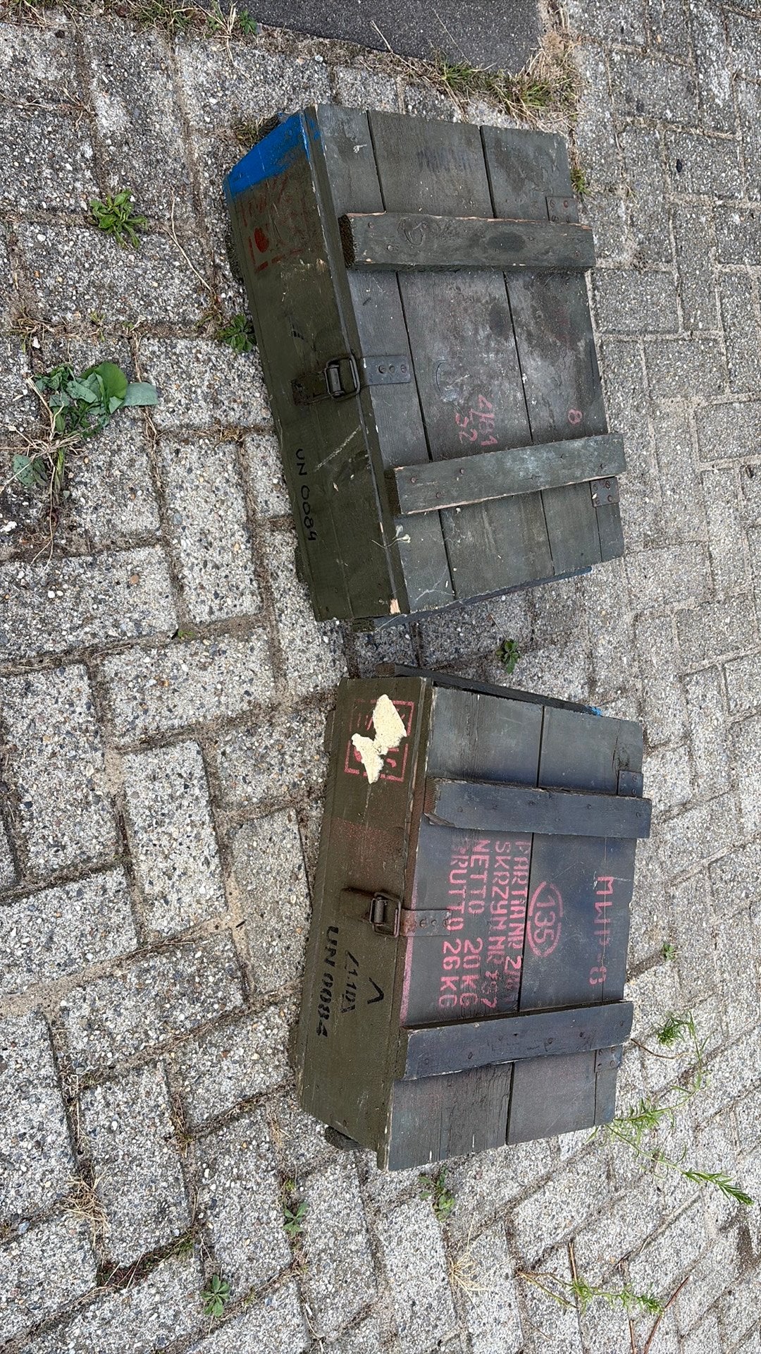 Munitie kisten, Ophalen, Landmacht, Nederland, Kist of Geocache