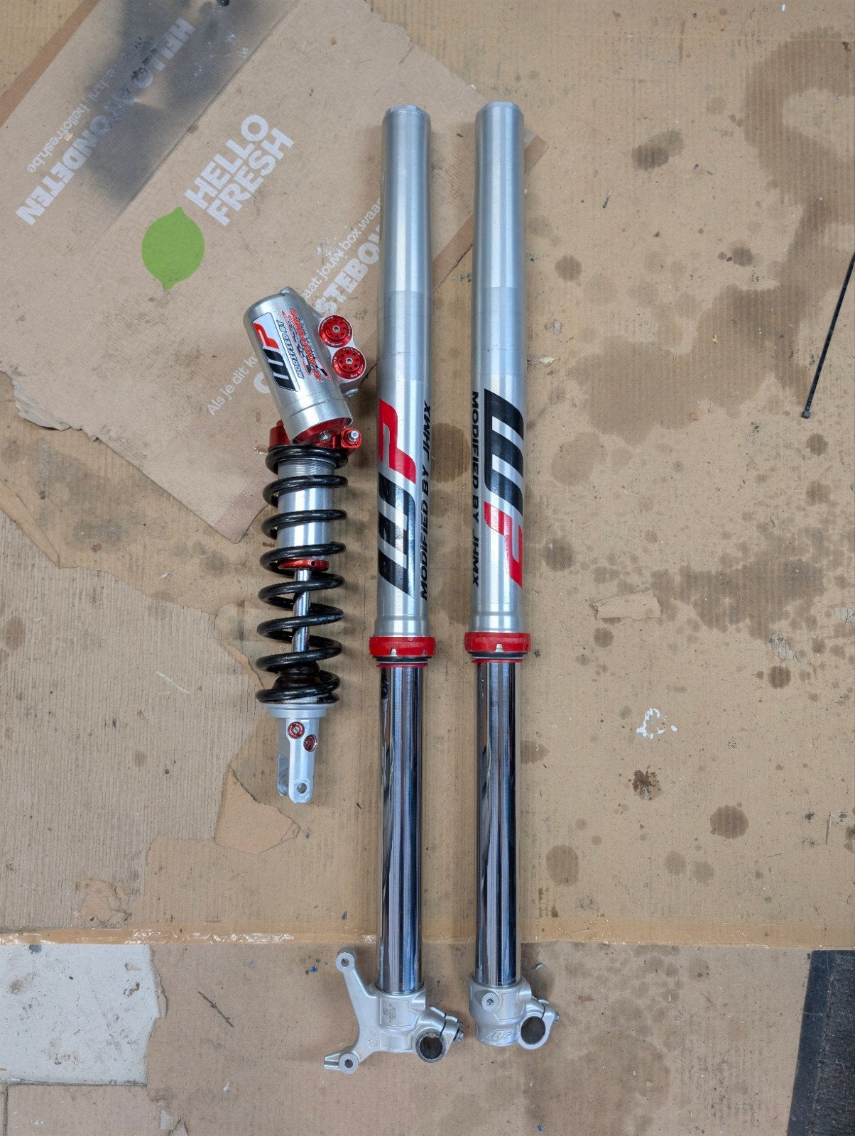 WP SUPERTRAX + cone valve voorpoten KTM/HUSQ/GasGas, Ophalen, Gebruikt