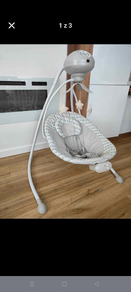 Elektrische babyschommel / wipstoel – werkt op batterijen, Kinderen en Baby's, Ophalen, Gebruikt, Jongen of Meisje